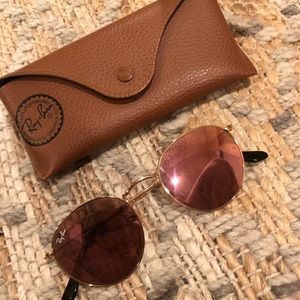 Rose gold authentic ray ban